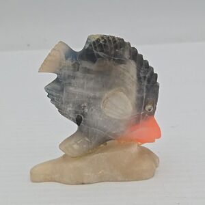 Onyx Hand Carved Fish Figurine , Pre-owned‎